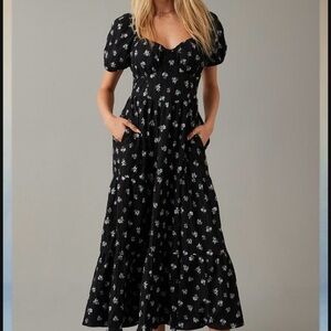 AE FLORAL OPEN BACK CORSET
MIDI DRESS